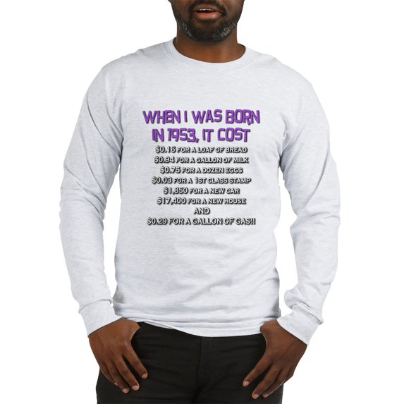 CafePress - Price Check 1953 Long Sleeve T Shirt - Unisex Cotton Long Sleeve T-Shirt