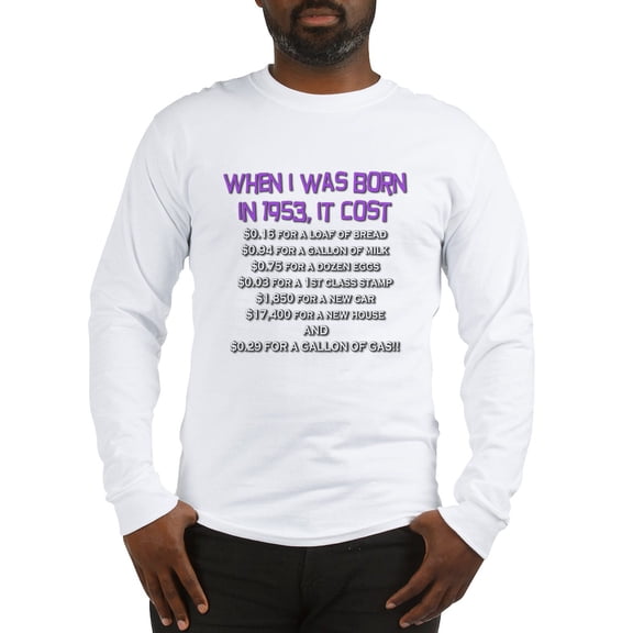 CafePress - Price Check 1953 Long Sleeve T Shirt - Unisex Cotton Long Sleeve T-Shirt