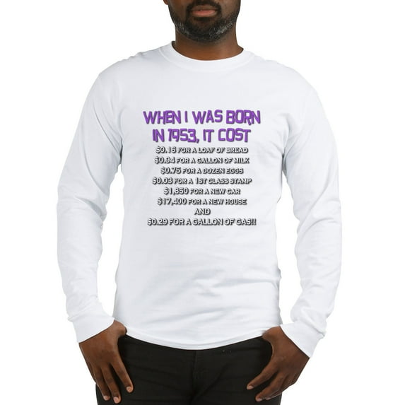 CafePress - Price Check 1953 Long Sleeve T Shirt - Unisex Cotton Long Sleeve T-Shirt
