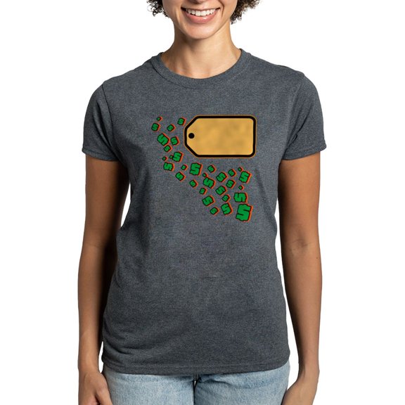 CafePress - Price Tag Women's Dark T Shirt - Women's Traditional Fit Dark T-Shirt
