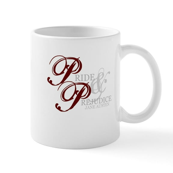CafePress - Pride And Prejudice Mug - 11 oz Ceramic Mug - Novelty Coffee Tea Cup