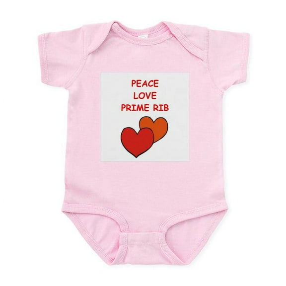 CafePress - Prime Rib Body Suit - Baby Light Bodysuit, Size Newborn - 24 Months