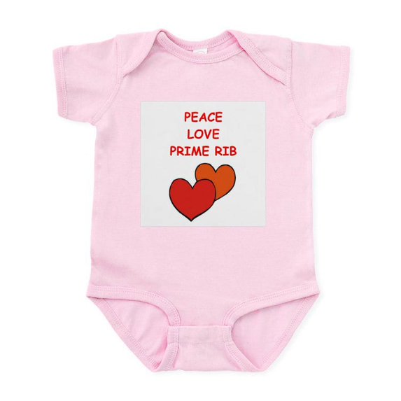 CafePress - Prime Rib Body Suit - Baby Light Bodysuit, Size Newborn - 24 Months