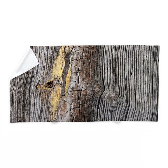 CafePress - Primitive Grey Tree Bark - Large Beach Towel, Soft 30"x60" Towel with Unique Design
