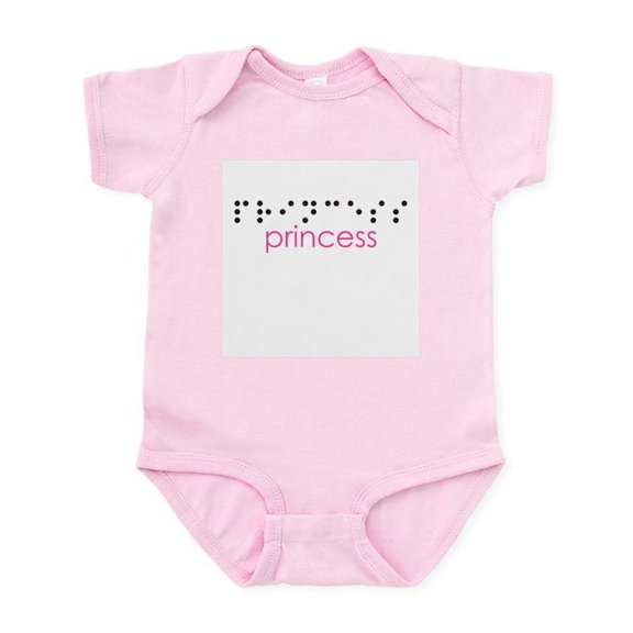 CafePress - Princess Braille Onesie - Baby Light Bodysuit, Size Newborn - 24 Months