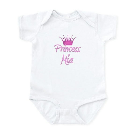 CafePress - Princess Mia Infant Bodysuit - Baby Light Bodysuit, Size Newborn - 24 Months