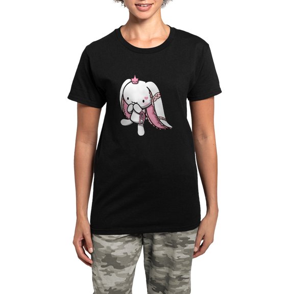 CafePress - Princess Of Hearts Pajamas - Women's Short Sleeve Print T-Shirt and Pants Dark Cotton Pajama Set