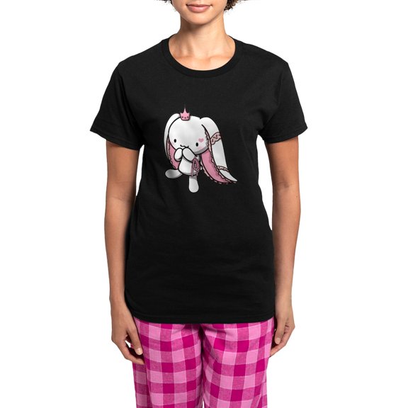 CafePress - Princess Of Hearts Pajamas - Women's Short Sleeve Print T-Shirt and Pants Dark Cotton Pajama Set