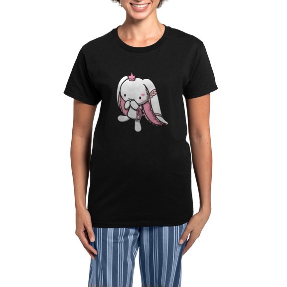 CafePress - Princess Of Hearts Pajamas - Women's Short Sleeve Print T-Shirt and Pants Dark Cotton Pajama Set
