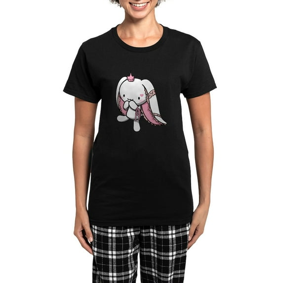 CafePress - Princess Of Hearts Pajamas - Women's Short Sleeve Print T-Shirt and Pants Dark Cotton Pajama Set