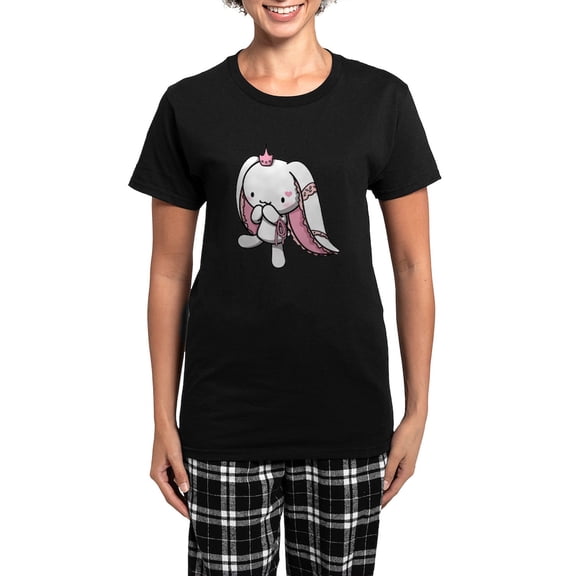 CafePress - Princess Of Hearts Pajamas - Women's Short Sleeve Print T-Shirt and Pants Dark Cotton Pajama Set