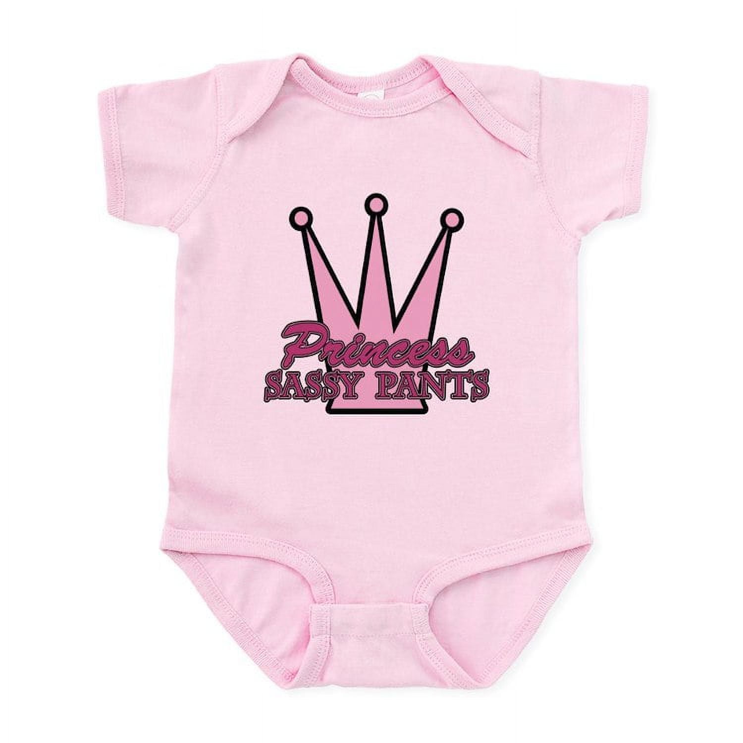 CafePress Princess Sassy Pants Infant Bodysuit Baby Light