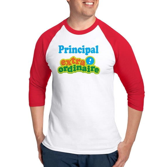 CafePress - Principal Extraordinaire Baseball Jersey - Cotton Baseball Jersey, 3/4 Raglan Sleeve Shirt