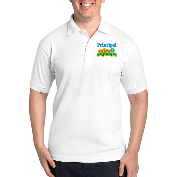 CafePress - Principal Extraordinaire Golf Shirt - Golf Shirt, Pique Knit Golf Polo