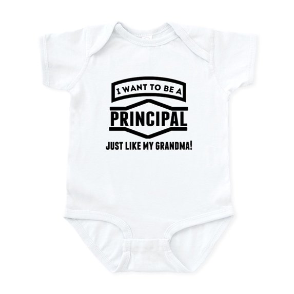 CafePress - Principal Just Like My Grandma Body Suit - Baby Light Bodysuit, Size Newborn - 24 Months