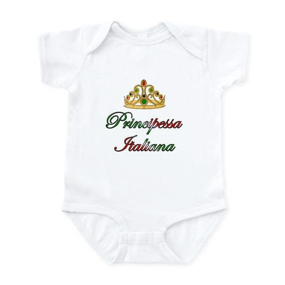 CafePress - Principessa Italiana (Italian Princess) Infant Bod - Baby Light Bodysuit, Size Newborn - 24 Months