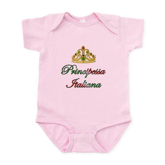 CafePress - Principessa Italiana (Italian Princess) Infant Bod - Baby Light Bodysuit, Size Newborn - 24 Months