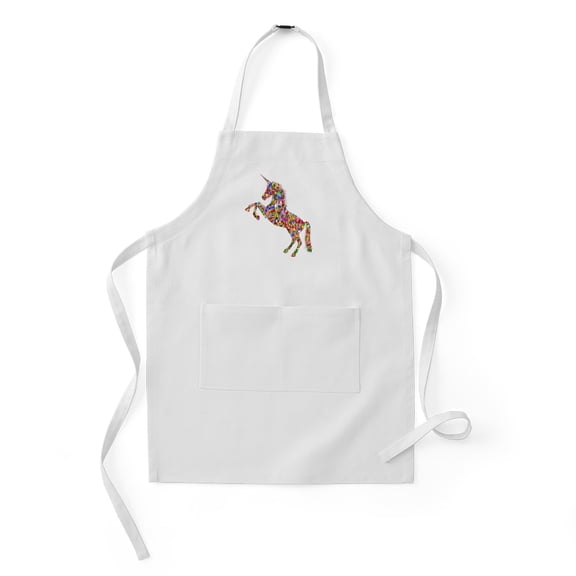 CafePress - Prismatic Rainbow Unicorn - Kids Apron
