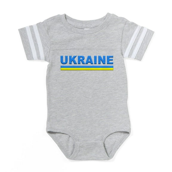 CafePress - Pro Ukraine Pride Ukrainian - Cute Infant Baby Football Bodysuit