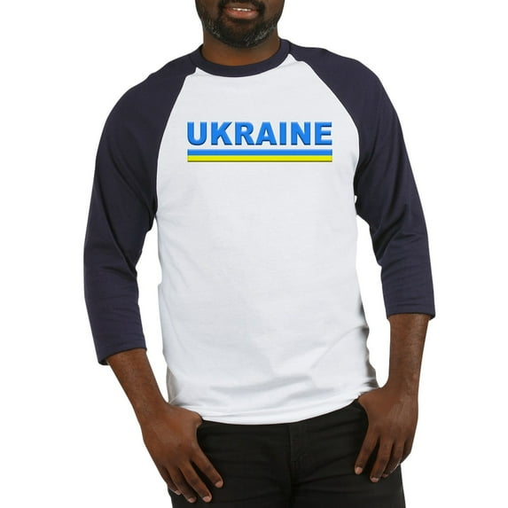 CafePress - Pro Ukraine Pride Ukrainian Flag ? Baseball Jersey - Cotton Baseball Jersey, 3/4 Raglan Sleeve Shirt