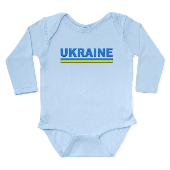 CafePress - Pro Ukraine Pride Ukrainian Flag ??????? Body Suit - Long Sleeve Cotton Baby Bodysuit