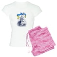 thumbnail image 1 of CafePress - Pro Ukraine Support Ukrainian Flag Peace S Pajamas - Women's Short Sleeve Print T-Shirt and Pants Light Cotton Pajama Set, 1 of 7