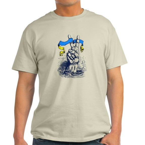 CafePress - Pro Ukraine Support Ukrainian Flag Peace S T Shirt - Men's Classic Graphic T-Shirt