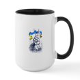 thumbnail image 1 of CafePress - Pro Ukraine Support Ukrainian Flag Peace Sign Mugs - 15 oz Ceramic Large White Novelty Mug, 1 of 4