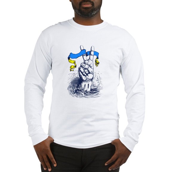 CafePress - Pro Ukraine Support Ukrainian Long Sleeve T Shirt - Unisex Cotton Long Sleeve T-Shirt