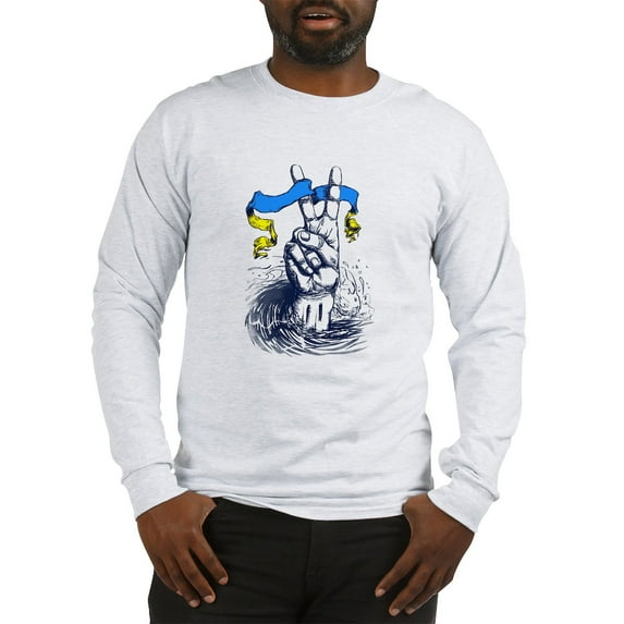 CafePress - Pro Ukraine Support Ukrainian Long Sleeve T Shirt - Unisex Cotton Long Sleeve T-Shirt