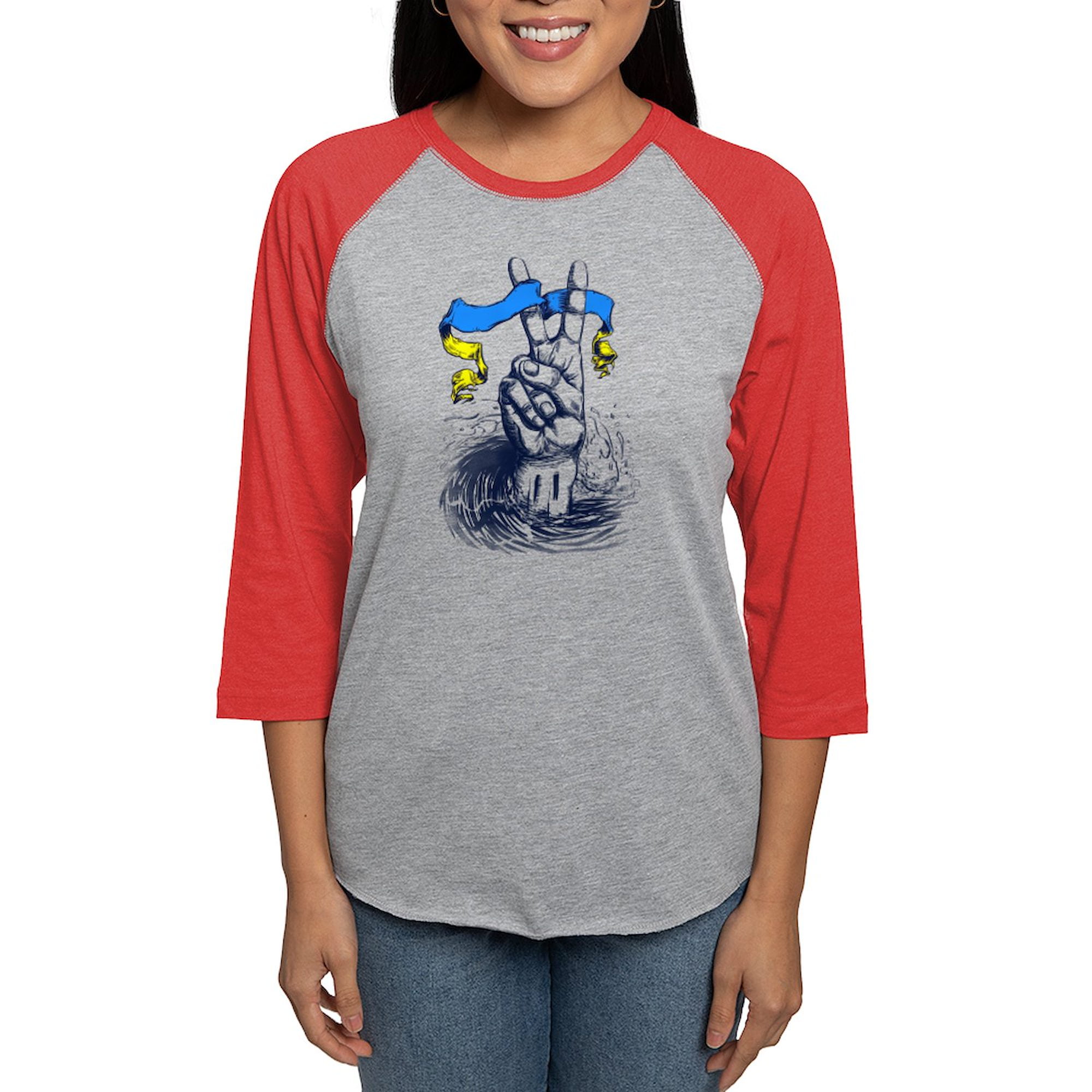 CafePress - Pro Ukraine Support Ukrainian Long Sleeve T Shirt - Womens Baseball Tee