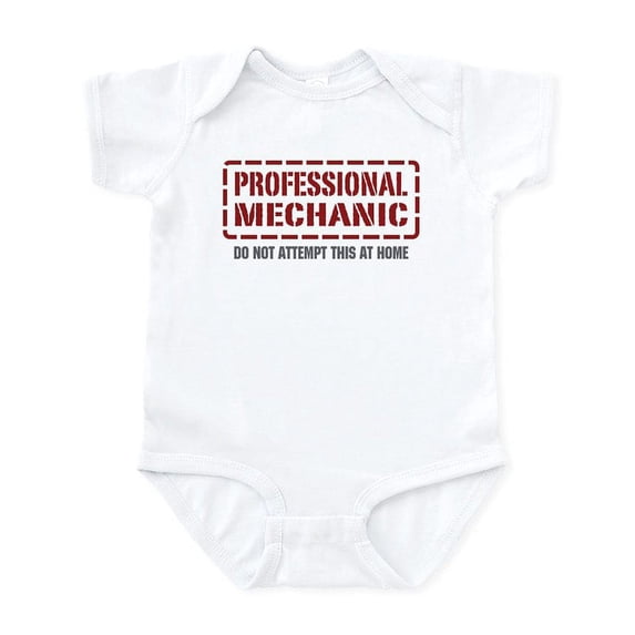 CafePress - Professional Mechanic Infant Bodysuit - Baby Light Bodysuit, Size Newborn - 24 Months