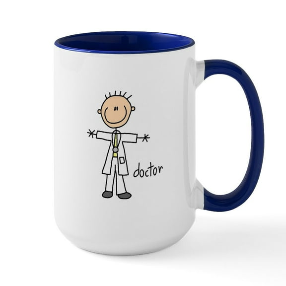 CafePress - Professions Doctor Large Mug - 15 oz Ceramic Large White Novelty Mug
