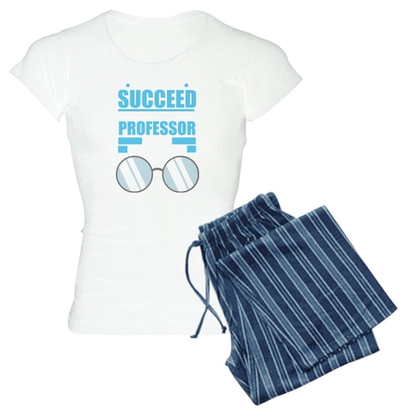 CafePress - Professor Profession Funny Typography Quot Pajamas - Women's Short Sleeve Print T-Shirt and Pants Light Cotton Pajama Set