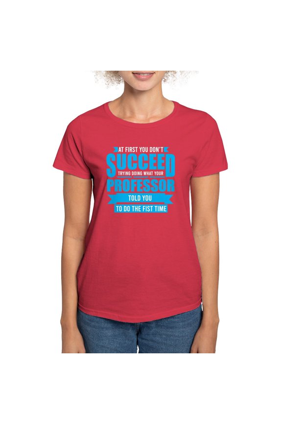 - Professor Profession Funny Typography Quot T Shirt - Women's Traditional Fit Dark T-Shirt