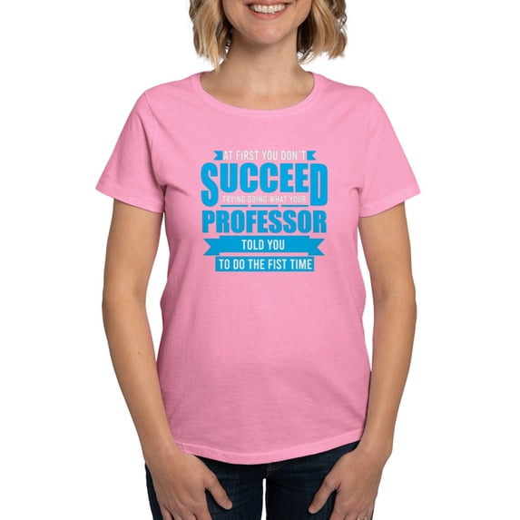 CafePress - Professor Profession Funny Typography Quot T Shirt - Women's Traditional Fit Dark T-Shirt