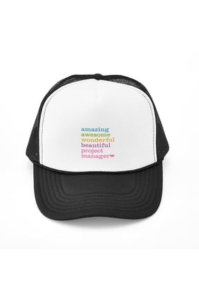 - Project Manager - Adjustable Unisex Printed Trucker Hat with Mesh Back