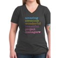 thumbnail image 1 of CafePress - Project Manager Women's V Neck Dark T Shirt - Women's V-Neck Dark T-Shirt, 1 of 1