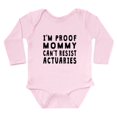 thumbnail image 1 of CafePress - Proof Mommy Cant Resist Actuaries Body Suit - Long Sleeve Cotton Baby Bodysuit, 1 of 4