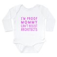 thumbnail image 1 of CafePress - Proof Mommy Cant Resist Architects Body Suit - Long Sleeve Cotton Baby Bodysuit, 1 of 4