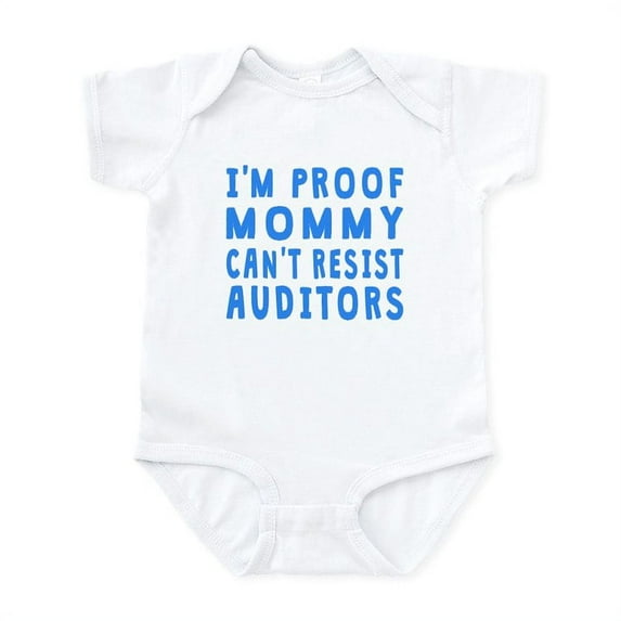 CafePress - Proof Mommy Cant Resist Auditors Body Suit - Baby Light Bodysuit, Size Newborn - 24 Months