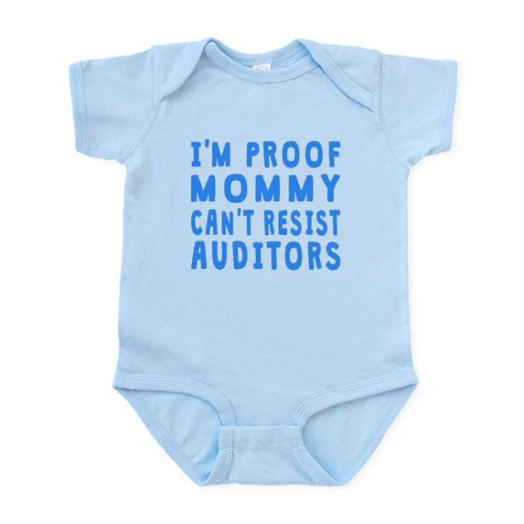 CafePress - Proof Mommy Cant Resist Auditors Body Suit - Baby Light Bodysuit, Size Newborn - 24 Months