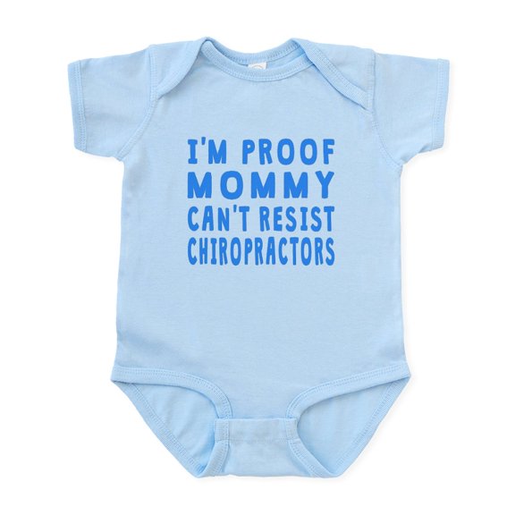 CafePress - Proof Mommy Cant Resist Chiropractors Body Suit - Baby Light Bodysuit, Size Newborn - 24 Months