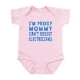 thumbnail image 1 of CafePress - Proof Mommy Cant Resist Electricians Body Suit - Baby Light Bodysuit, Size Newborn - 24 Months, 1 of 4