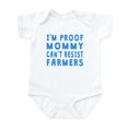 thumbnail image 1 of CafePress - Proof Mommy Cant Resist Farmers Body Suit - Baby Light Bodysuit, Size Newborn - 24 Months, 1 of 4