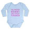 thumbnail image 1 of CafePress - Proof Mommy Cant Resist Firemen Body Suit - Long Sleeve Cotton Baby Bodysuit, 1 of 4