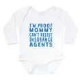 thumbnail image 1 of CafePress - Proof Mommy Cant Resist Insurance Agents Body Suit - Long Sleeve Cotton Baby Bodysuit, 1 of 4