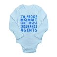 thumbnail image 1 of CafePress - Proof Mommy Cant Resist Insurance Agents Body Suit - Long Sleeve Infant Bodysuit, 1 of 1