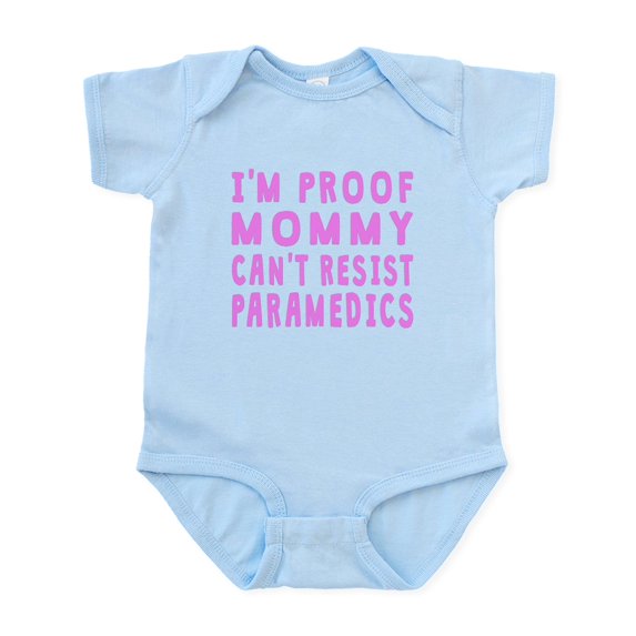 CafePress - Proof Mommy Cant Resist Paramedics Body Suit - Baby Light Bodysuit, Size Newborn - 24 Months