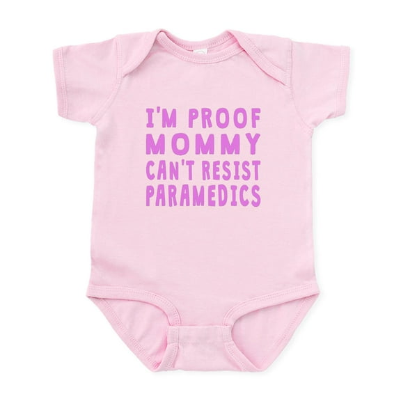 CafePress - Proof Mommy Cant Resist Paramedics Body Suit - Baby Light Bodysuit, Size Newborn - 24 Months